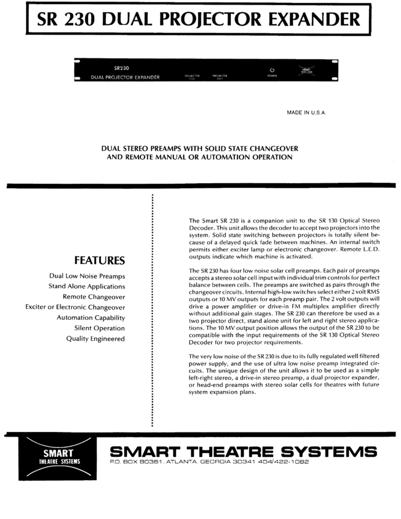 SMART SR 230 User manual