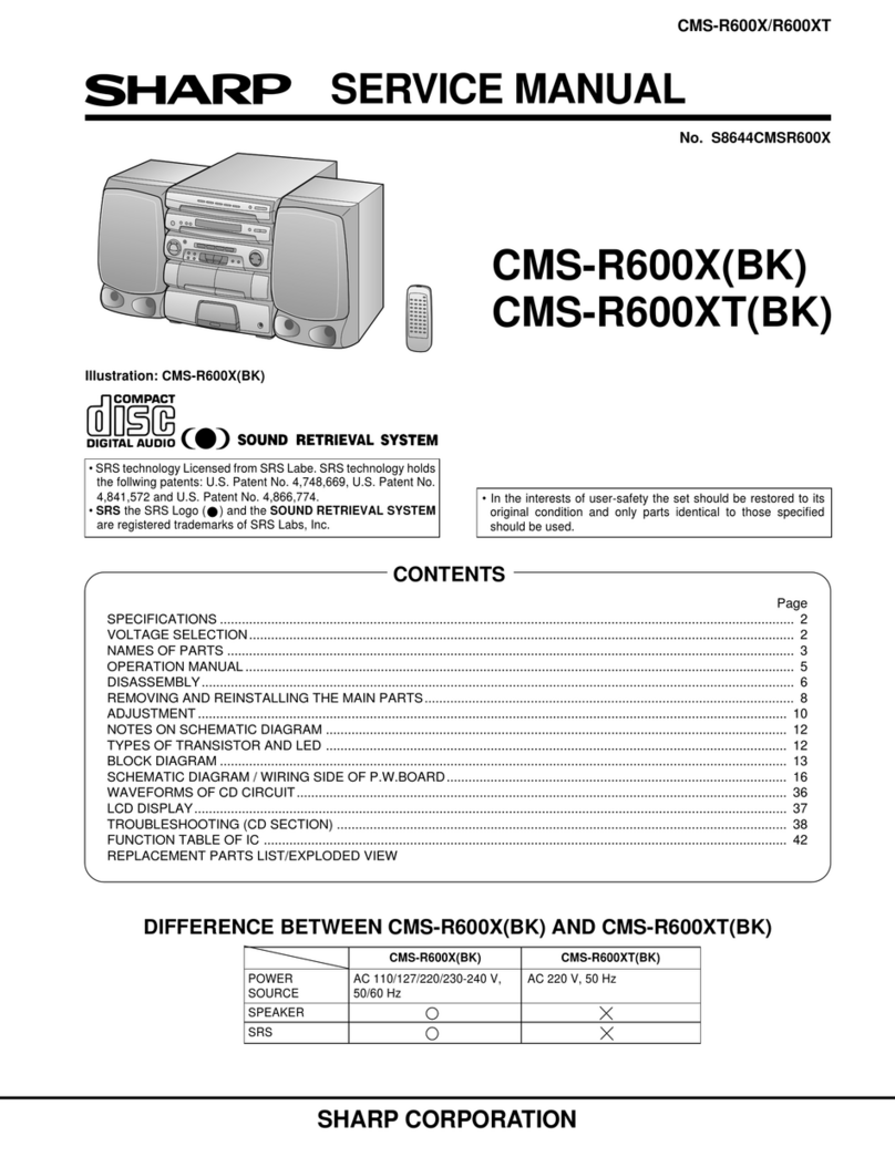 Sharp CMS-R600X User manual