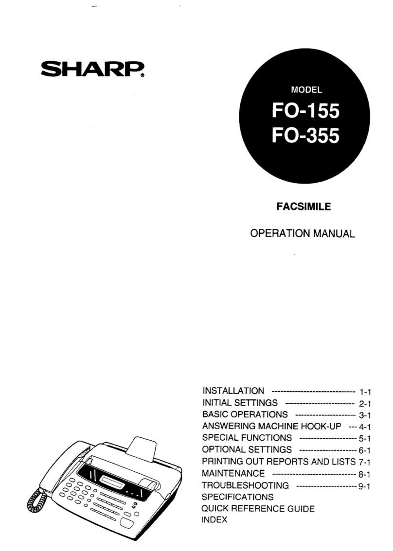 Sharp FO-155 User manual
