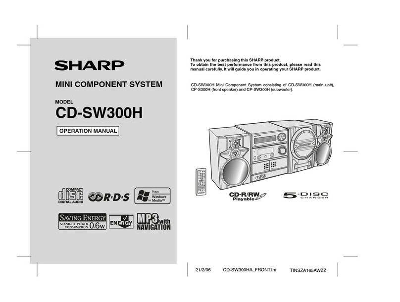 Sharp CD-SW300H User manual