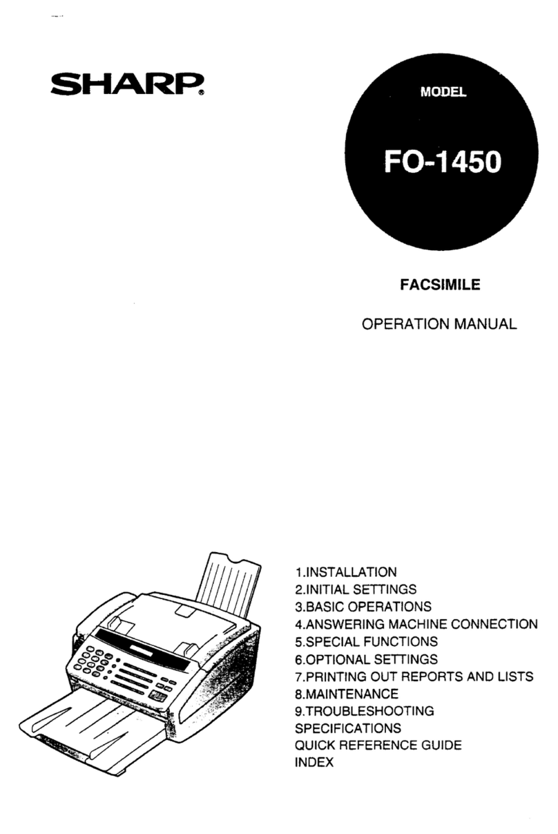 Sharp FO-1450 User manual