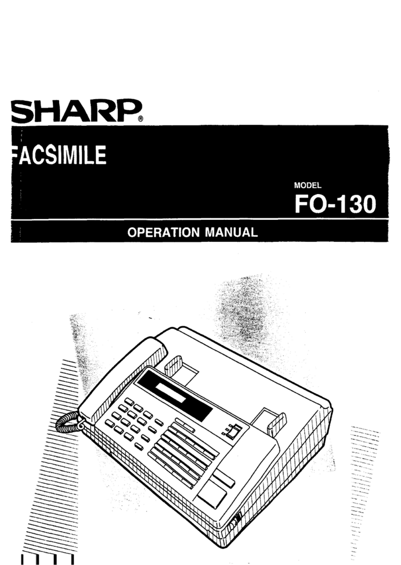 Sharp FO-130 User manual