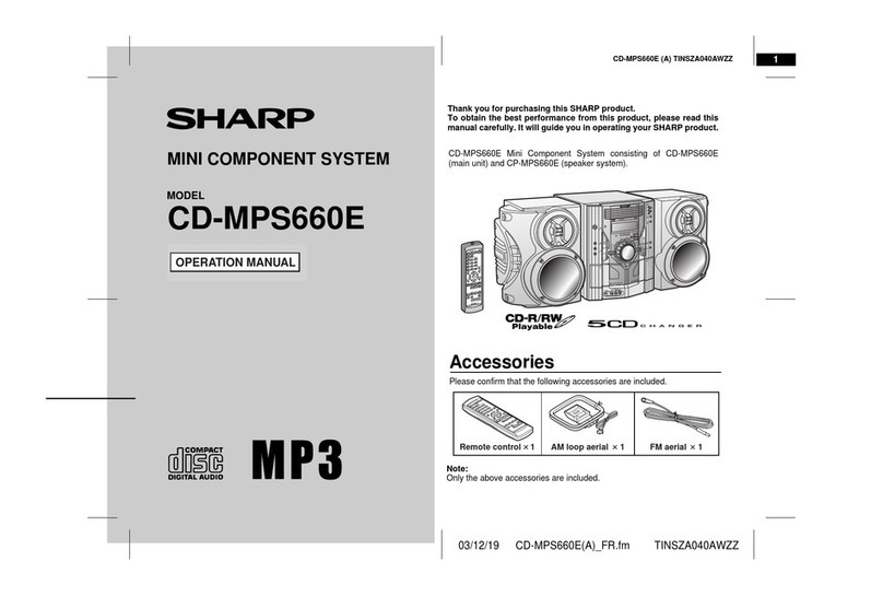 Sharp CD-MPS660E User manual