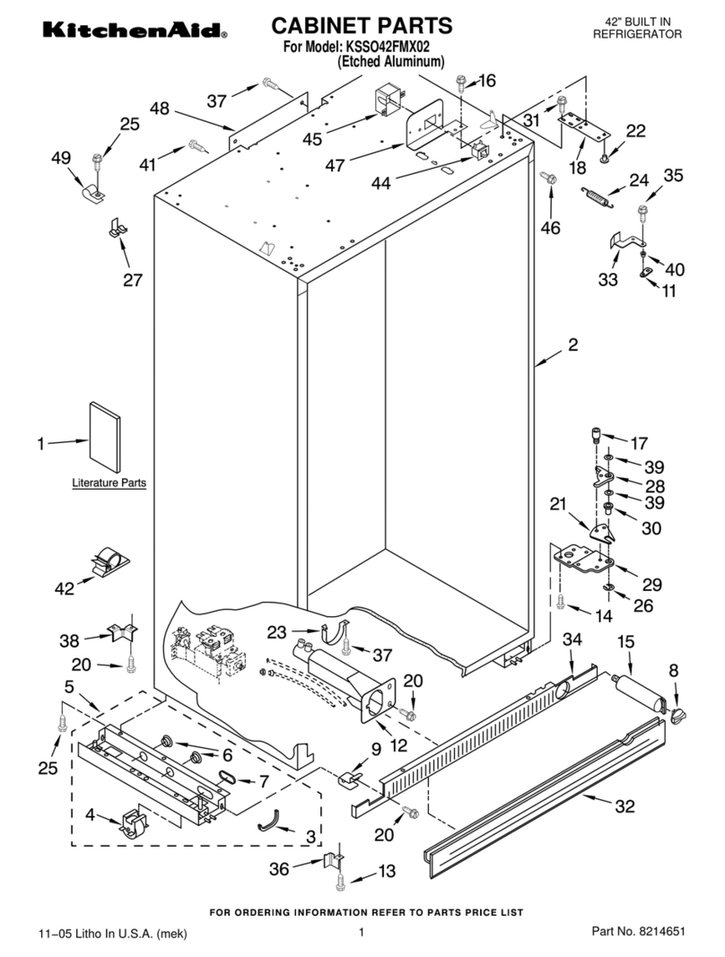 KitchenAid KSSO42FMX02 User manual