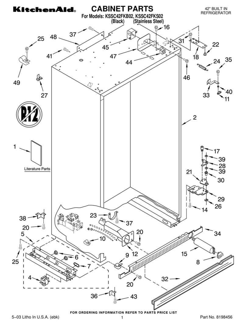 KitchenAid KSSC42FKB02 User manual