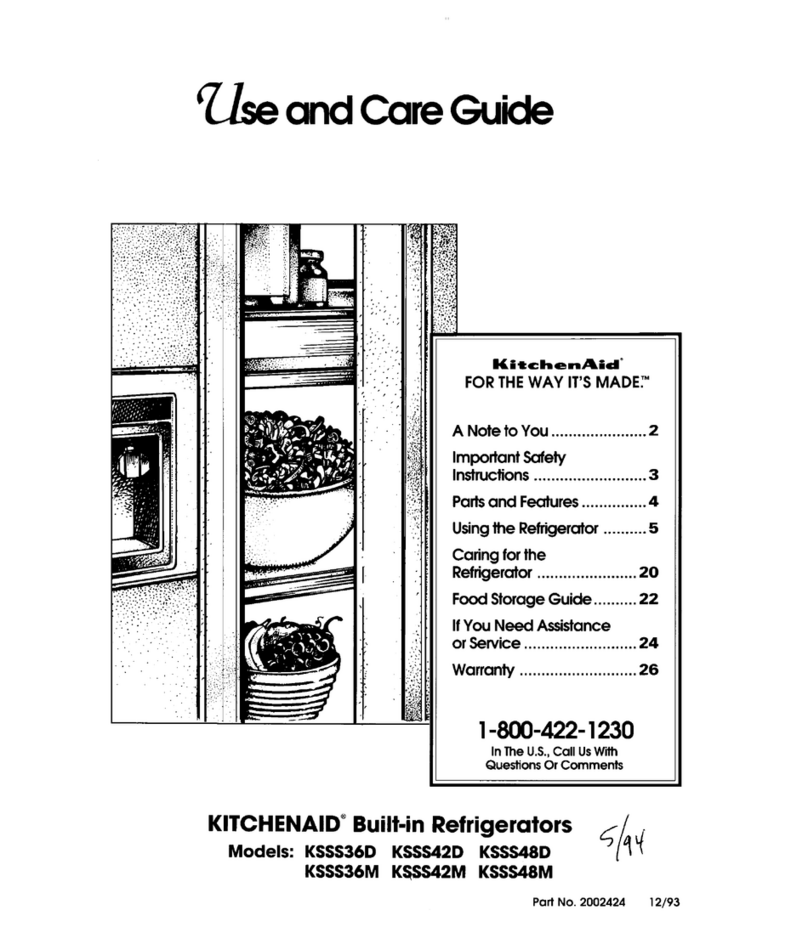 KitchenAid KSSS36D User manual KitchenAid KSSS36D User manual