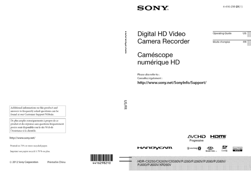 Sony Handycam HDR-CX580V owner's manual