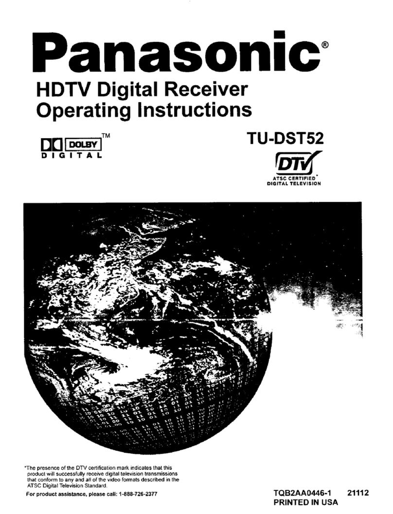 Panasonic TU-DST52 User manual