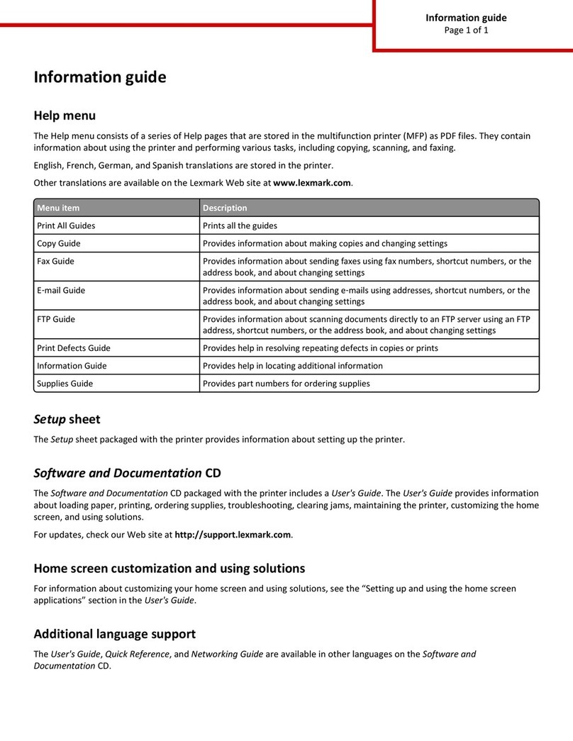 Lexmark X746 Technical manual