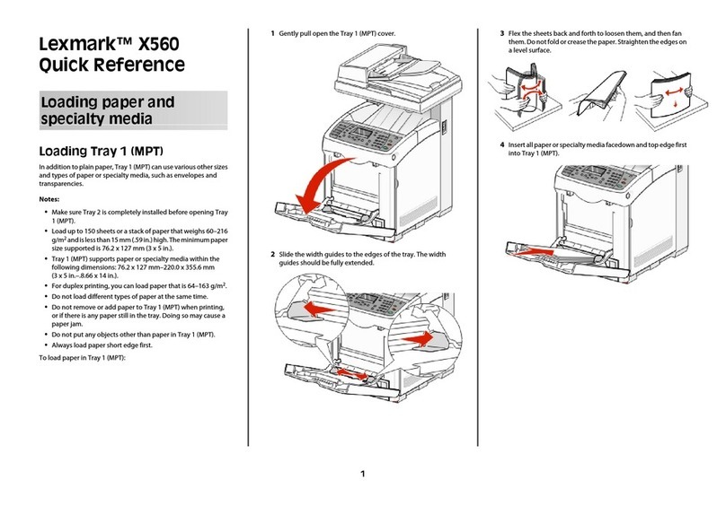 Lexmark X560(n) User manual