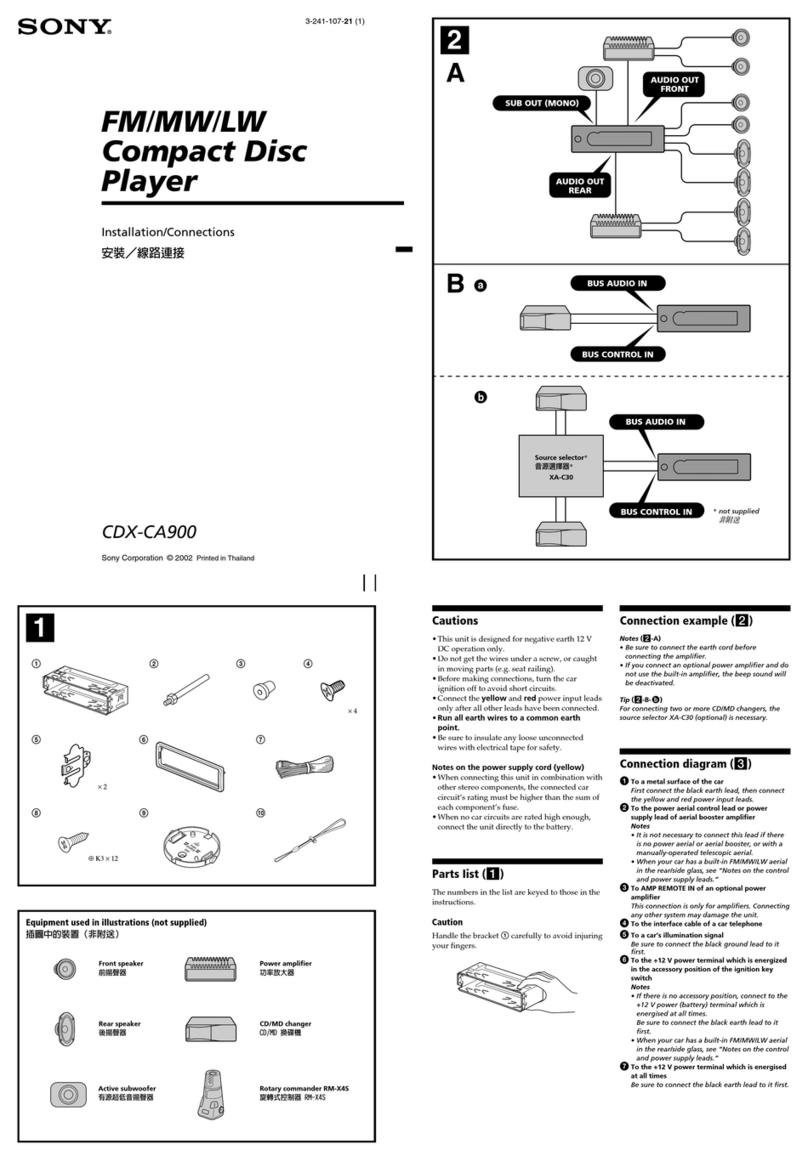 Sony CDX-CA900 Product guide Sony CDX-CA900 Product guide