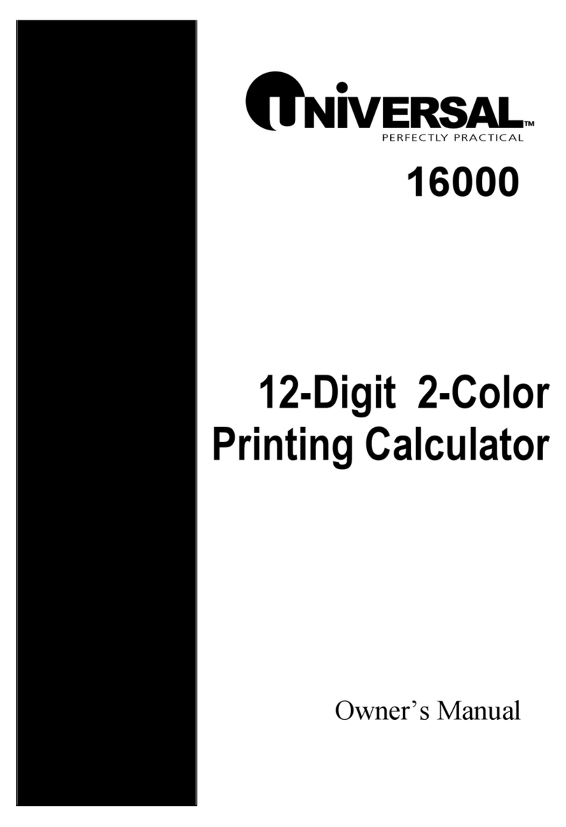 Universal 16000 User manual