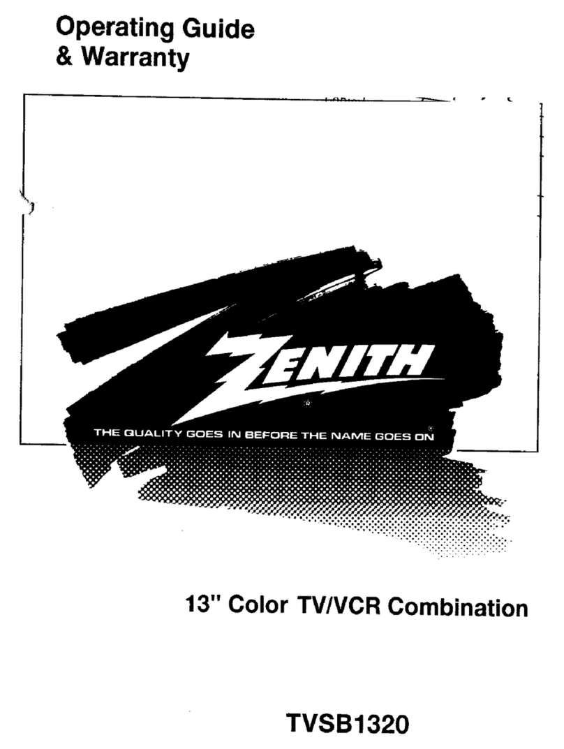 Zenith TVSB1320 Operating and maintenance manual
