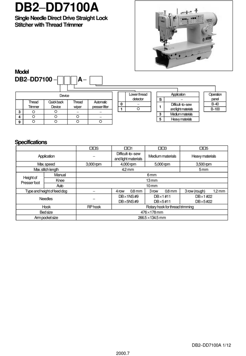 Brother DB2-DD7100A User manual