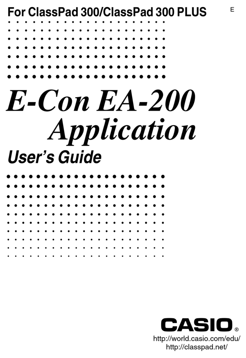 Casio E-Con EA-200 User manual