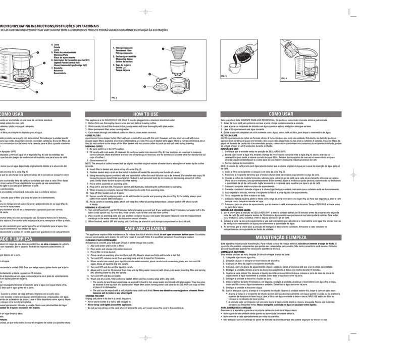 Windmere C200 User manual