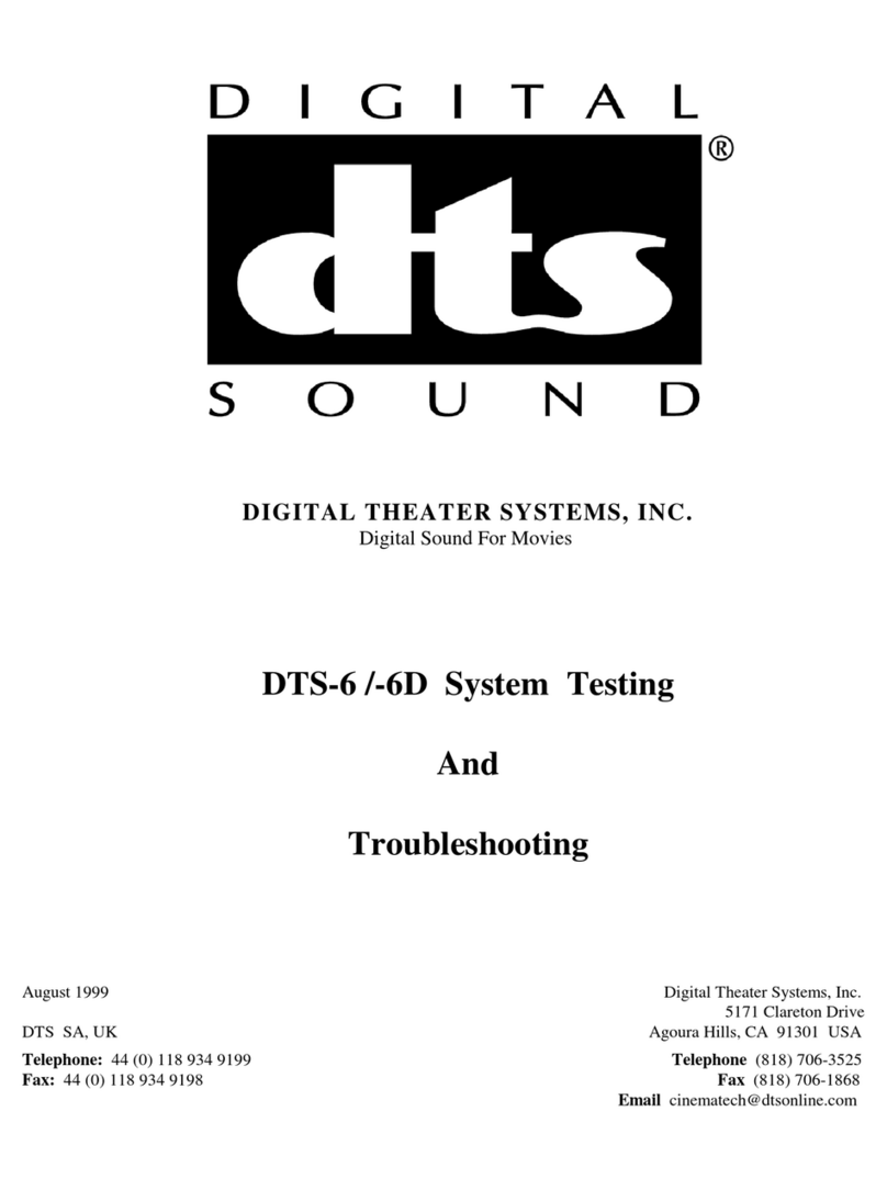 DTS DTS-6 User manual