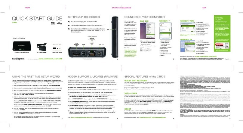 Cradlepoint CTR35 User manual