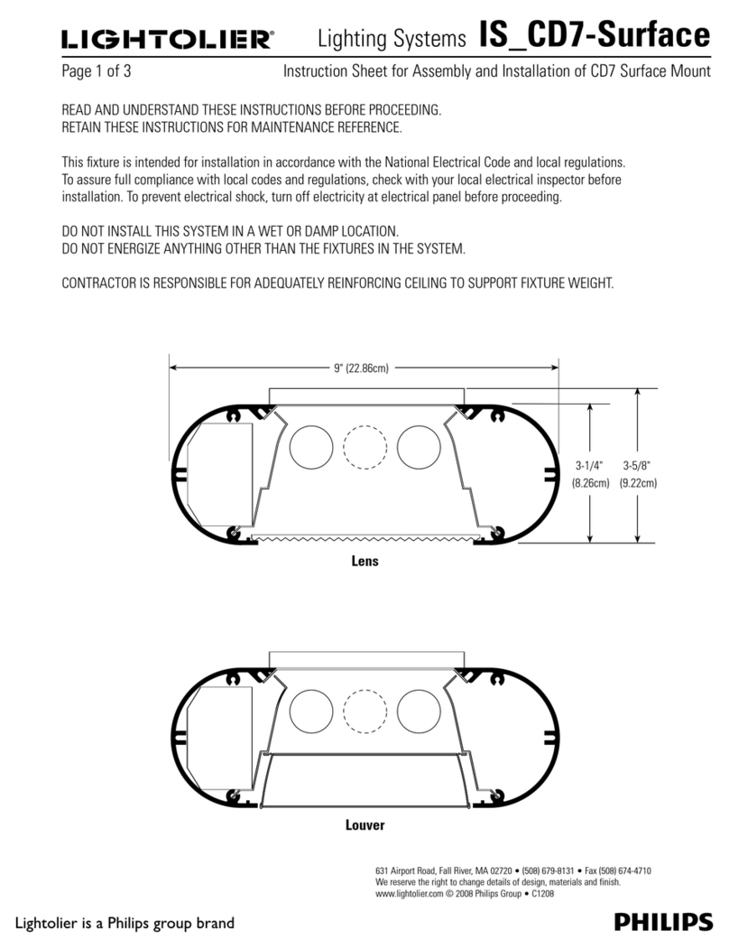 Lightolier IS_CD7-Surface Instruction Manual