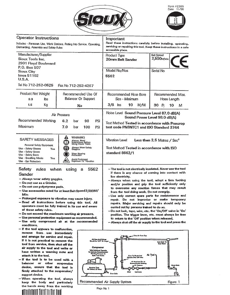 Sioux Tools 5562 Specifications