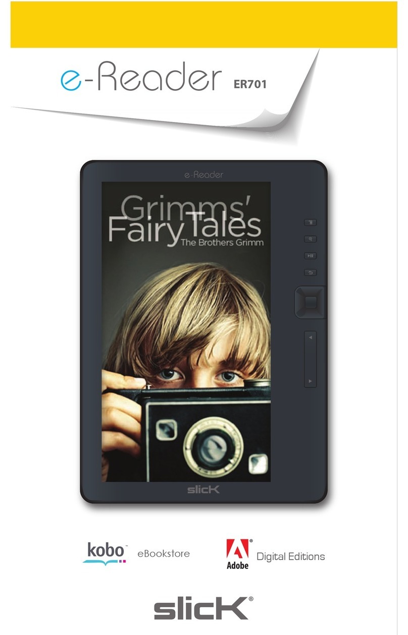 Slick e-Reader ER701 User manual