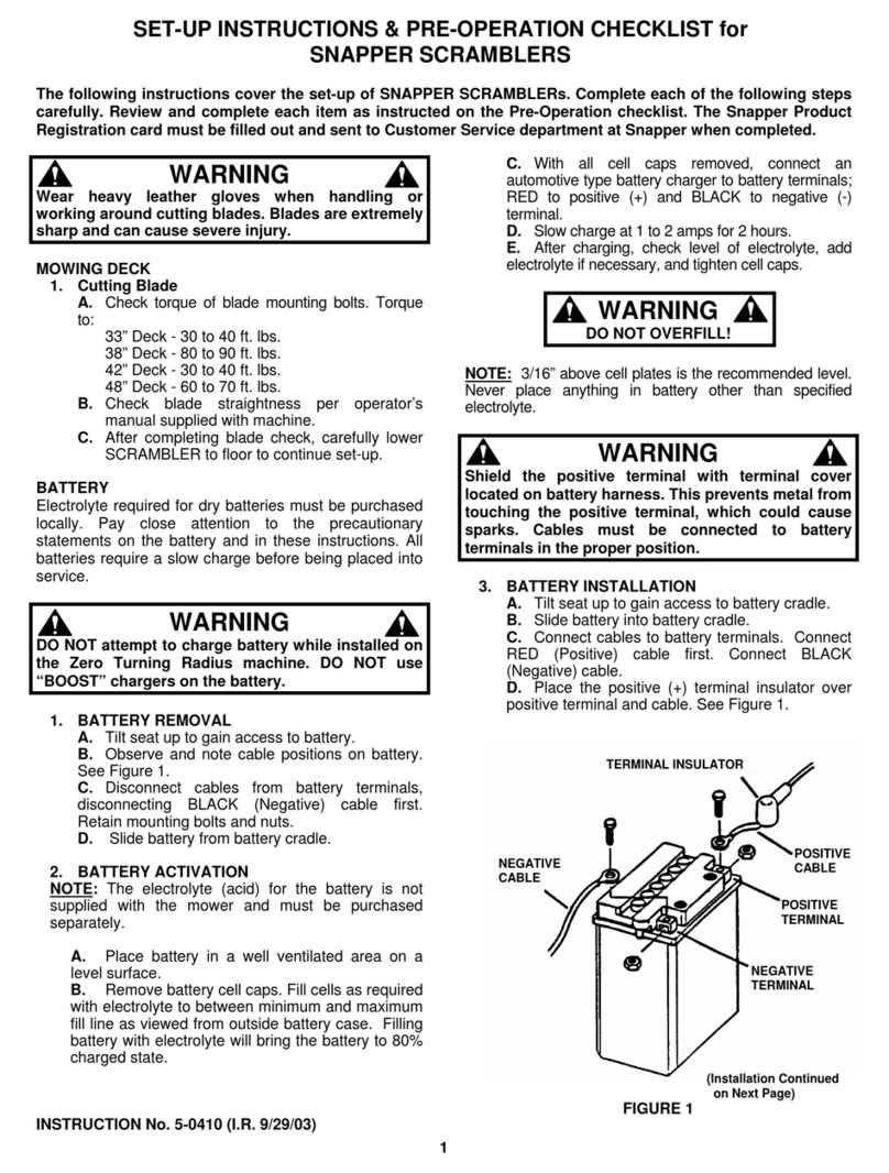 Snapper SCRAMBLERS Manual