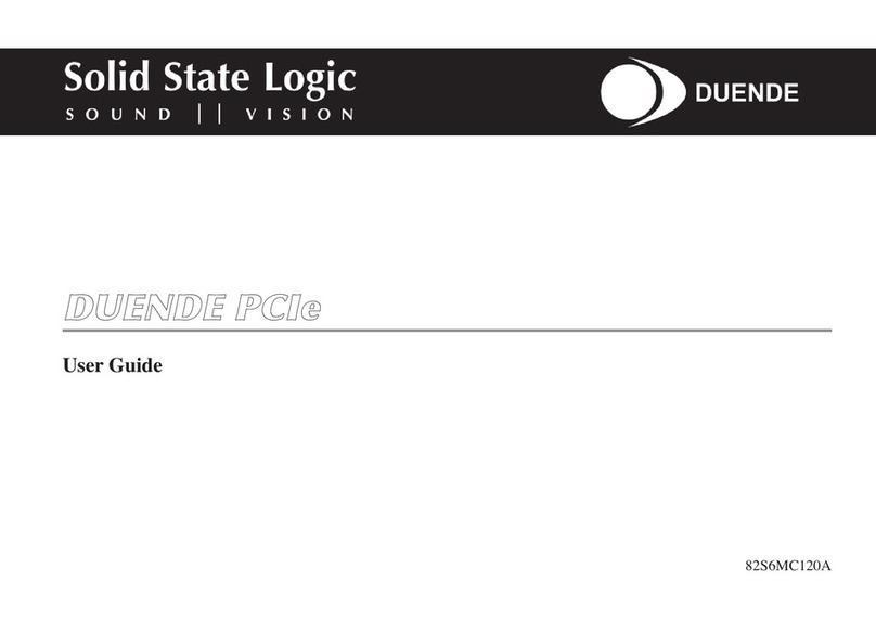 Solid State Logic DUENDE PCIe User manual