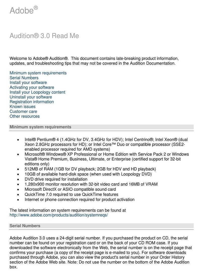 Adobe 22011302 User manual