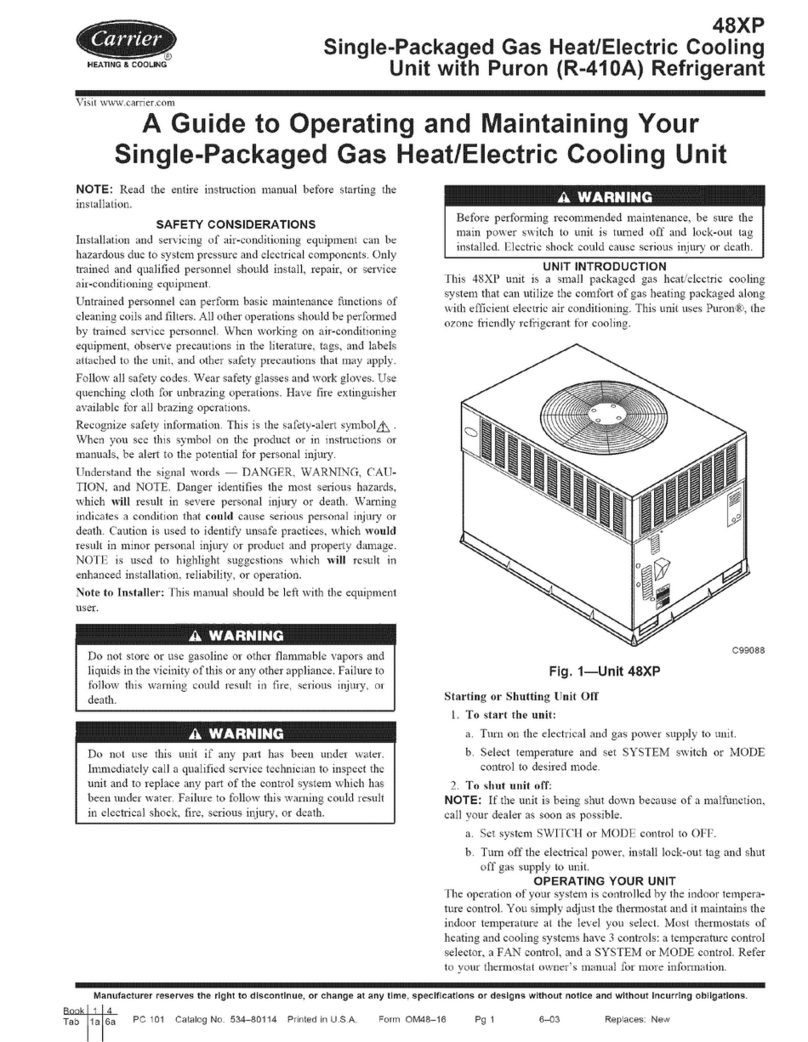 Carrier 48XP Guide User manual
