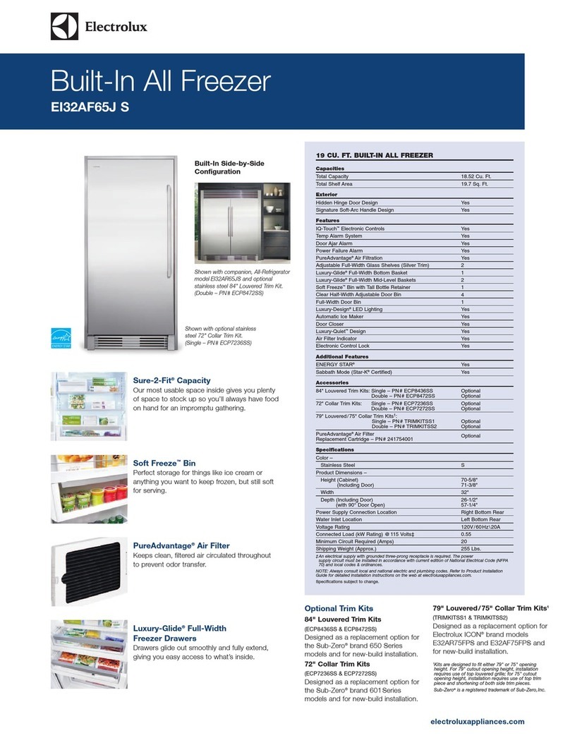 Electrolux EI32AF65JS Installation instructions