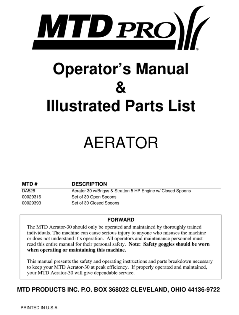 MTD DA528 User manual