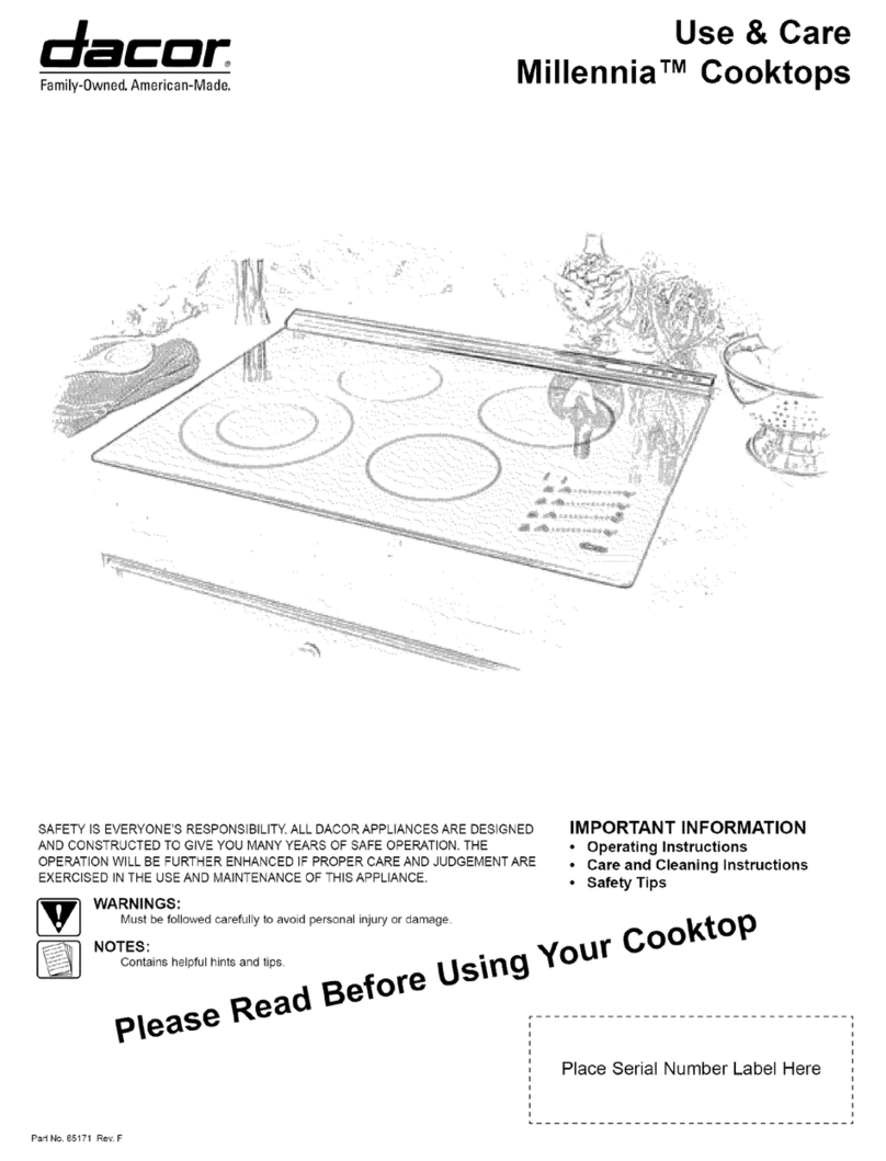 Dacor Millennia Owner's manual