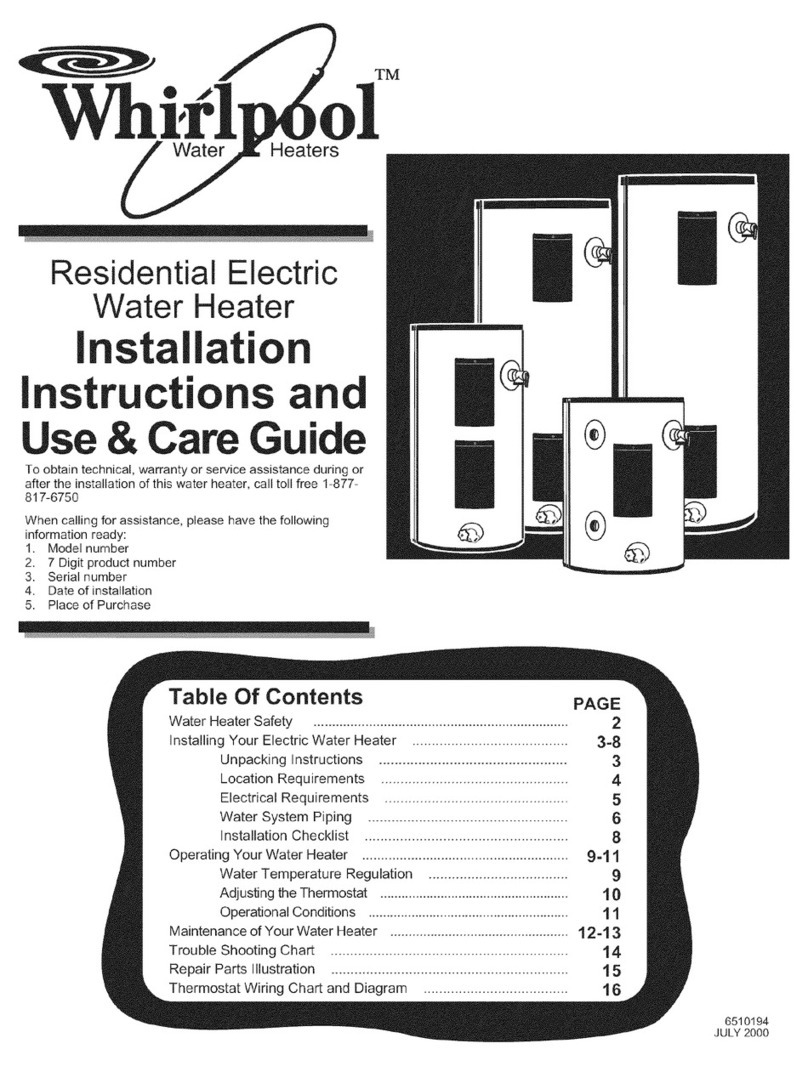 Whirlpool E1A30HS035V Operating manual
