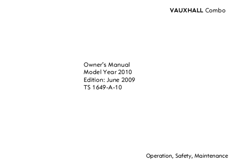 Vauxhall 2013 Combo User manual Vauxhall 2013 Combo User manual