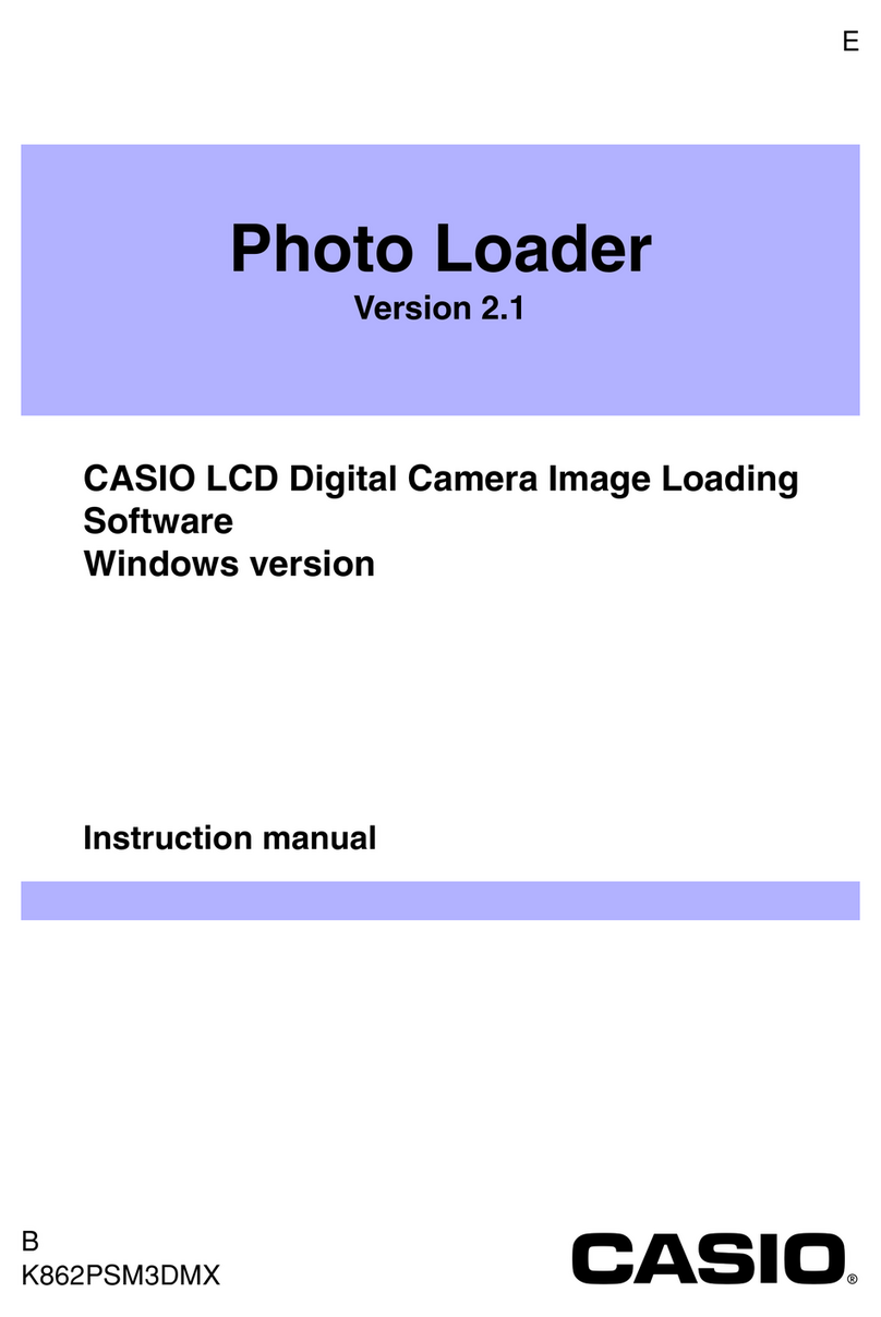 Casio Photo Loader Version 2.1 User manual