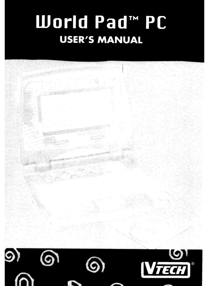 V-tech World Pad PC User manual