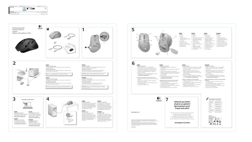 Logitech G700 User manual