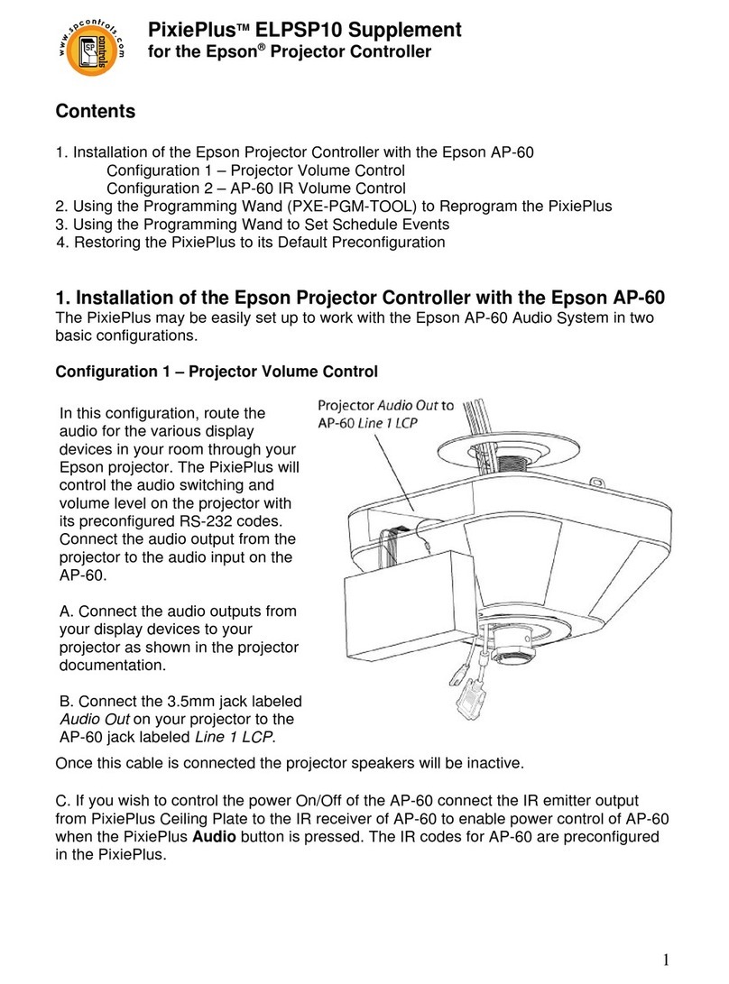SP Controls PixiePlus ELPSP10 Owner's manual