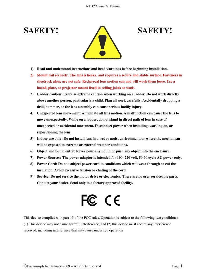 Panamorph ATH2 User manual
