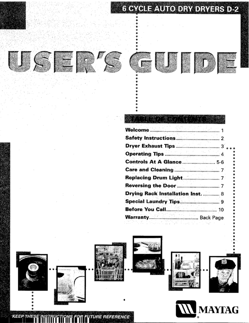 Maytag D-2 User manual