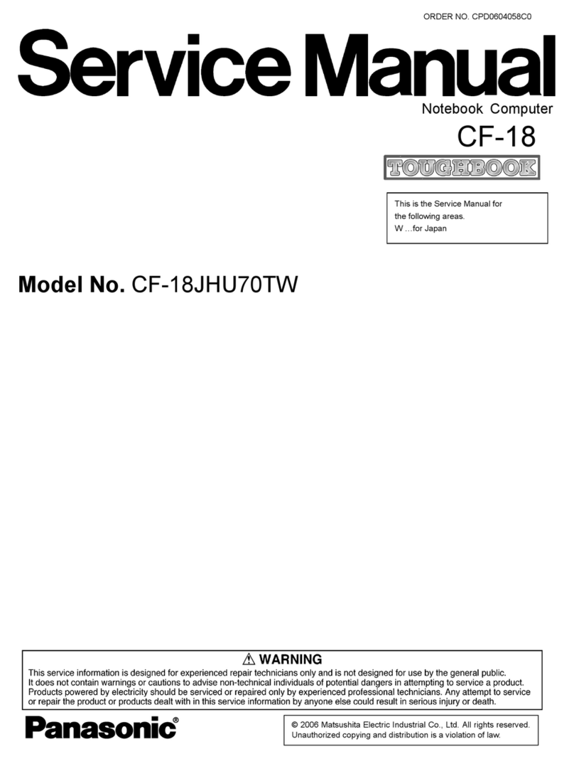 Panasonic CF-18JHU70TW TOUGHBOOK User manual
