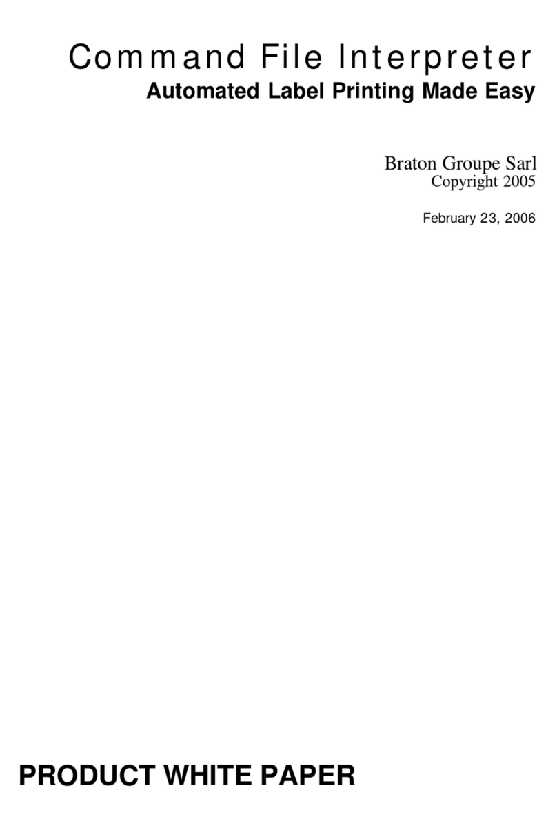 Brady Command File Interpreter User manual