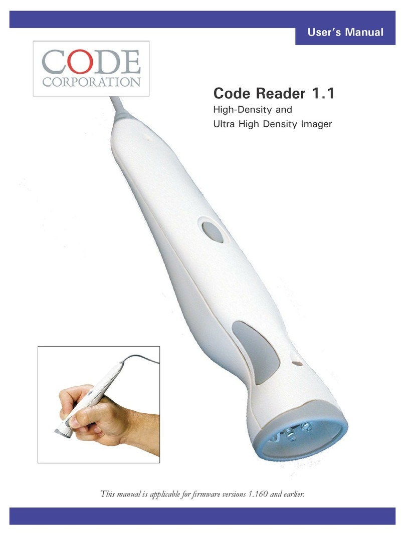 Code Corporation Code Reader 1.1 User manual
