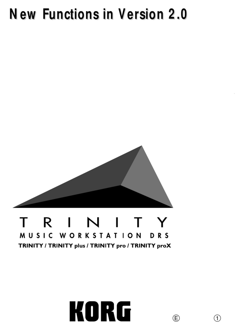 Korg Trinity series User manual