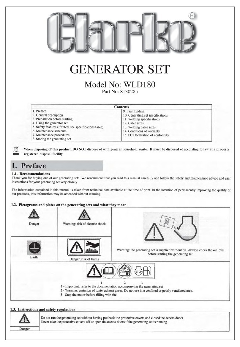 Clarke WLD180 Instruction Manual