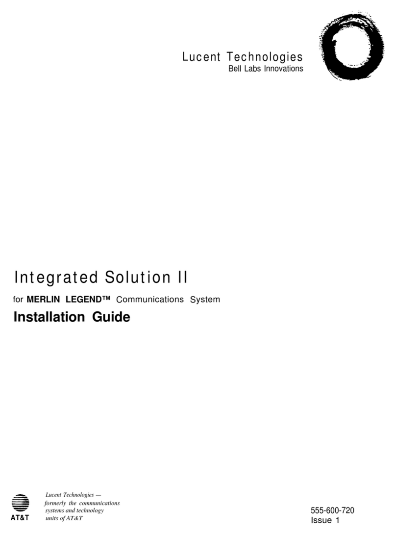Lucent Technologies Integrated Solution II User manual