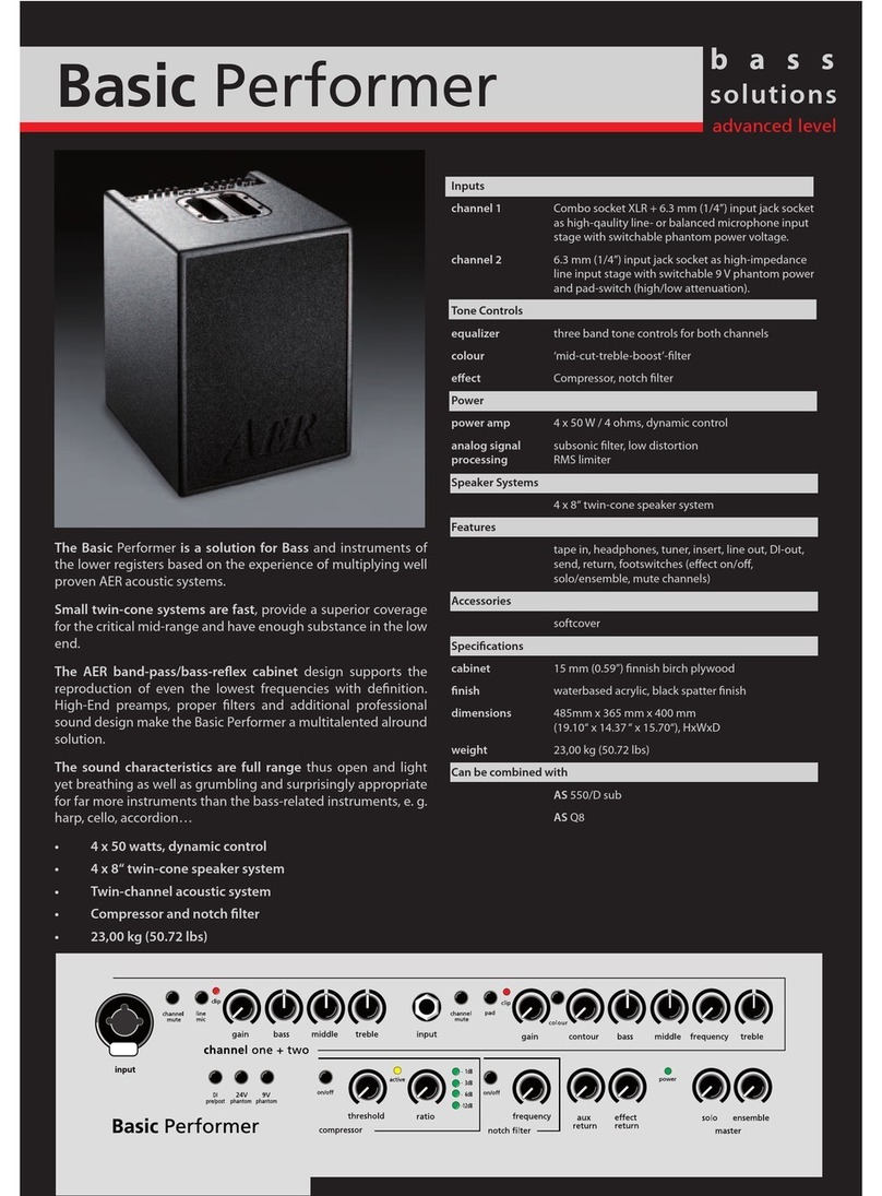 AER Basic Performer User manual
