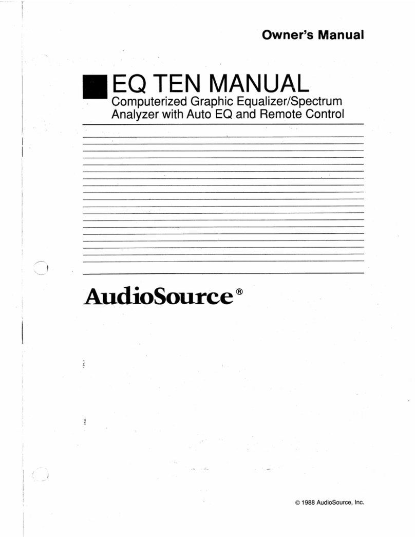 AudioSource EQ 10 User manual