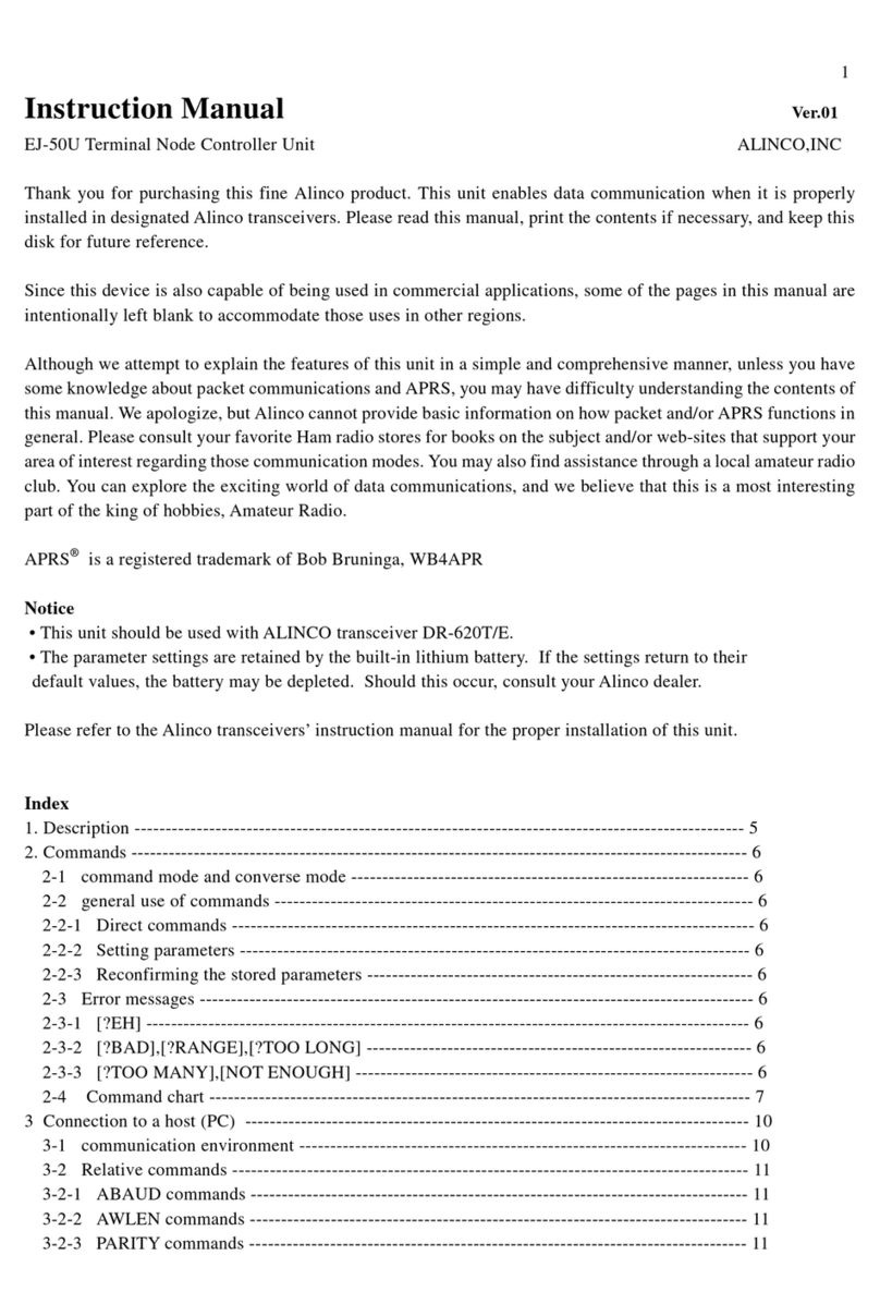 Alinco EJ-50U User manual