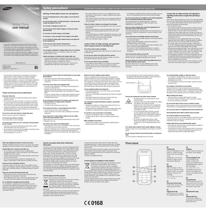 Samsung GT-C3350 User manual